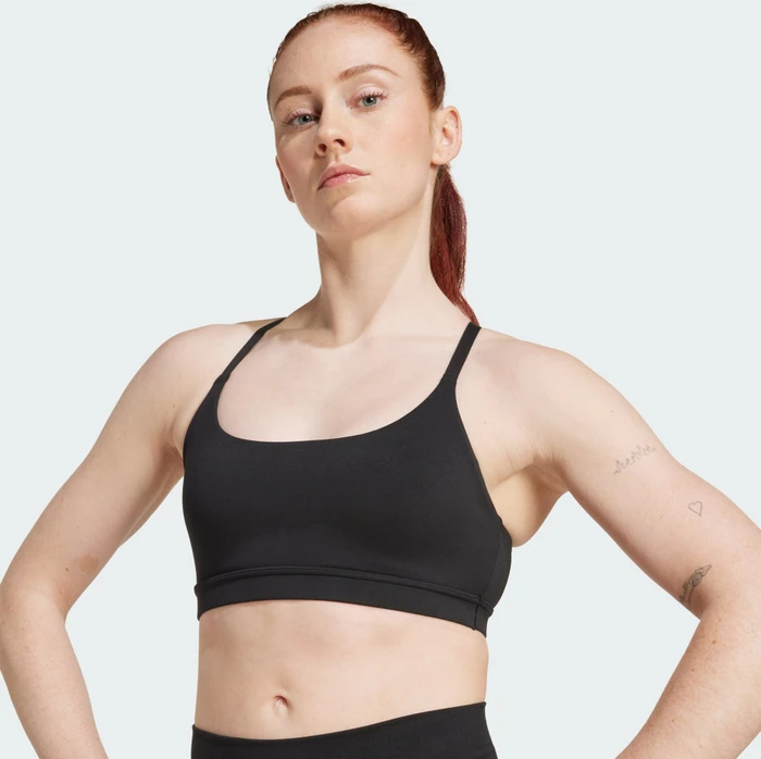 adidas All Me Light Support Sport-BH schwarz (Damen) (JL5480) – Bild 7