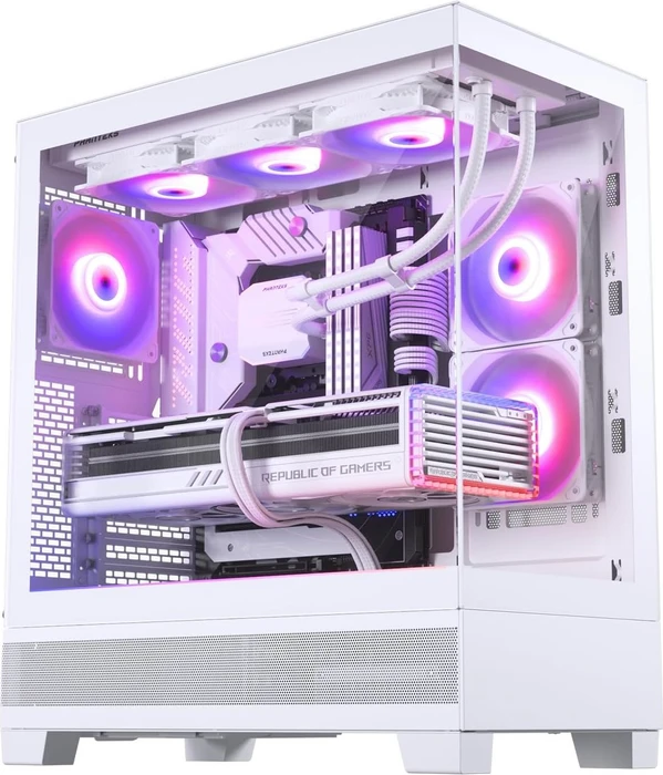 Phanteks XT View Matte White, weiß, Glasfenster