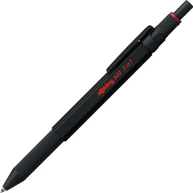 rOtring 600 3-in-1 Multi Pen Druckbleistift und Kugelschreiber schwarz/rot