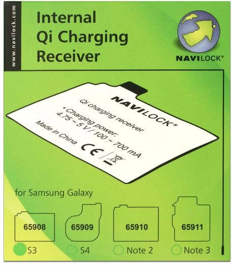 Navilock Qi-Ladeempfänger für Galaxy S3