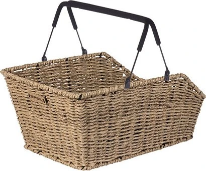 Basil Cento Rattan Look MIK Fahrradkorb braun