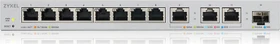 Zyxel XGS1250 Desktop Gigabit Smart Switch, 11x RJ-45, 1x SFP+