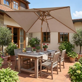 Sekey Sonnenschirm 300x200cm taupe