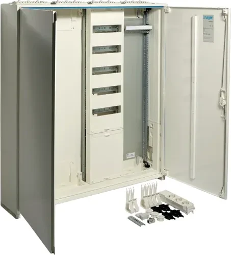 Hager Systemschrank, Multim., univ.Z, 1100x1050x205 mm, SKII, IP44, VF-5rh/APZ, 4 feld (ZB34NW1APZ2)