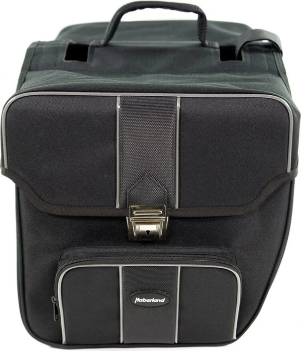 Haberland Safe Doppeltasche Gepäcktasche schwarz