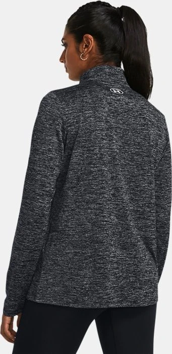Under Armour Tech Twist Half Zip Funktionsshirt langarm schwarz/weiß (Damen)