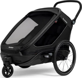 Hamax Outback Next Double Fahrradanhänger schwarz