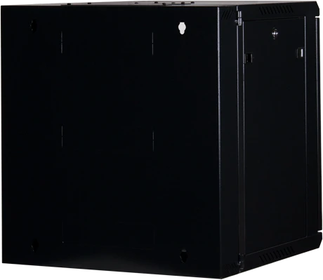 Rockstable 19" Wandschrank 12HE, Sicherheitsglastür, IP2X, schwarz, 600mm tief