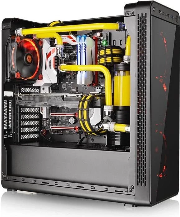 Thermaltake TtMod Sleeve Cable Verlängerung 30cm, schwarz/gelb