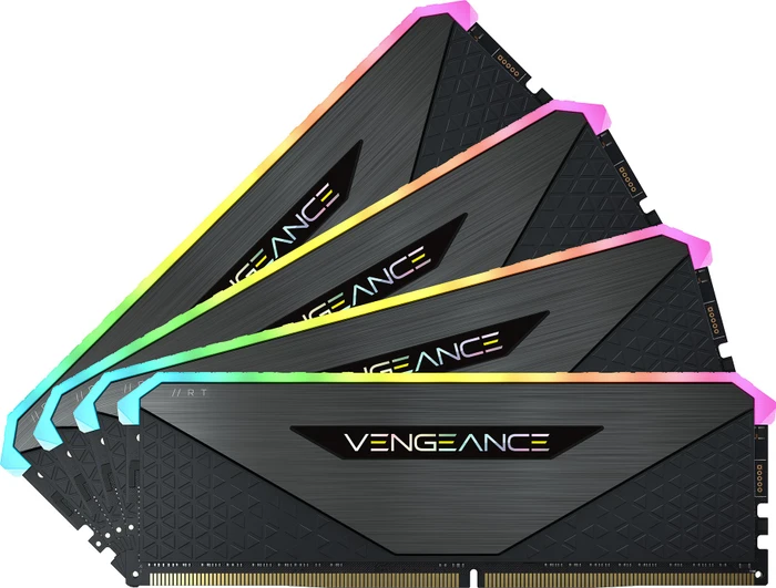 Corsair Vengeance RGB RT Gunmetal UDIMM 64GB Kit, DDR4-3200, CL16-20-20-38