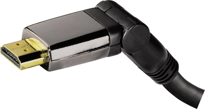 Hama High Speed mit Ethernet HDMI 1.4 Kabel und rotierbarem Stecker schwarz, 1.50m