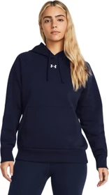Under Armour Rival+ Fleece Hoodie midnight navy/white (Damen)