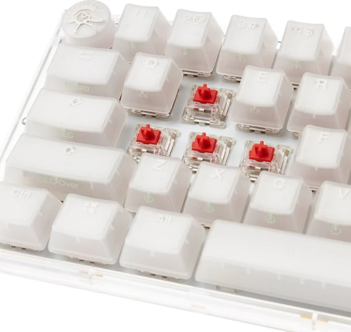Ducky One 3 SF PBT, LEDs RGB, Aura White, MX RGB RED, USB, US