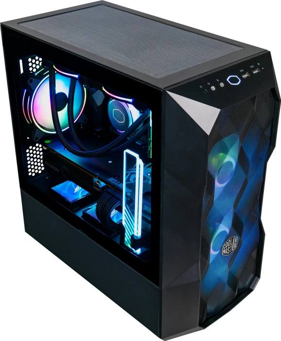 Cooler Master MasterBox TD300 Mesh, schwarz, Glasfenster