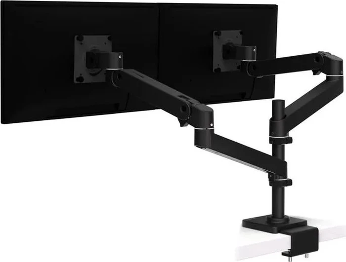 Ergotron LX Pro Dual Monitor Arm, hohe Säule, Tischhalterung, C-Klemme schwarz
