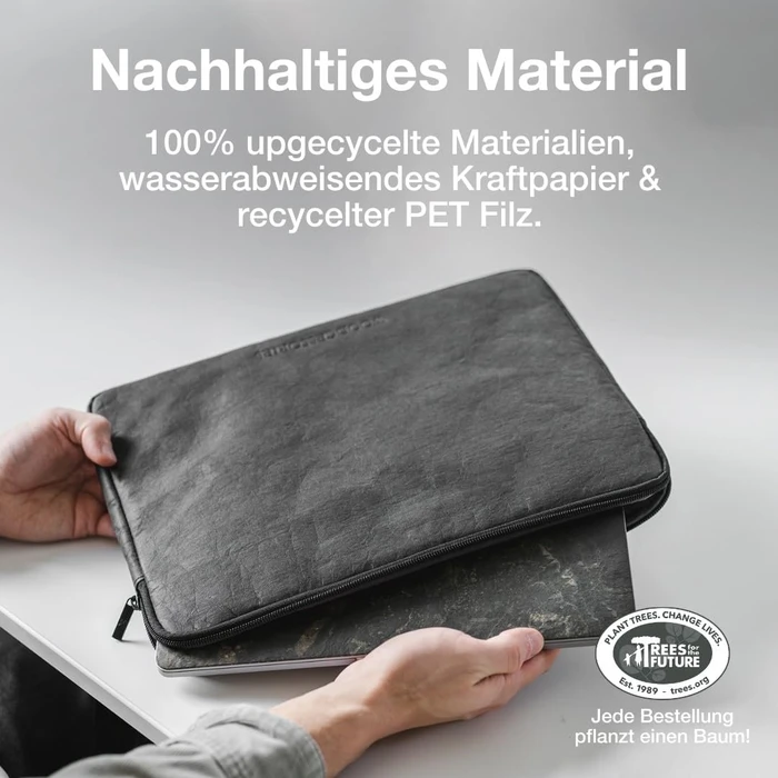 Woodcessories Eco Sleeve 13" Laptophülle, schwarz