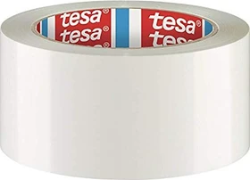 tesa tesafilm 4124 PVC Klebeband weiß, 50mm/66m, 1 Stück