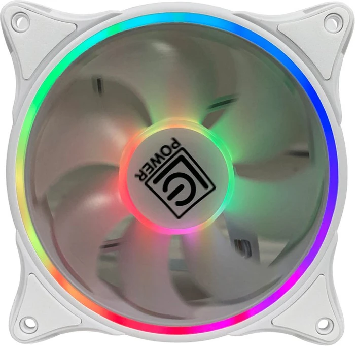 LC-Power Case Fan 120mm ARGB, weiß, 120mm