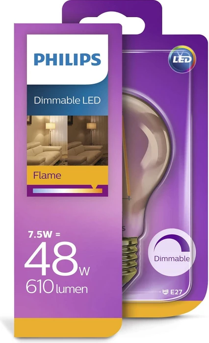Philips Classic LED Birne E27 7.5W/820 Gold dimmbar