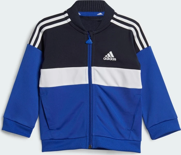 adidas Tiberio 3-Streifen Colorblock Shiny Trainingsanzug legend ink/white/semi lucid blue (Junior)