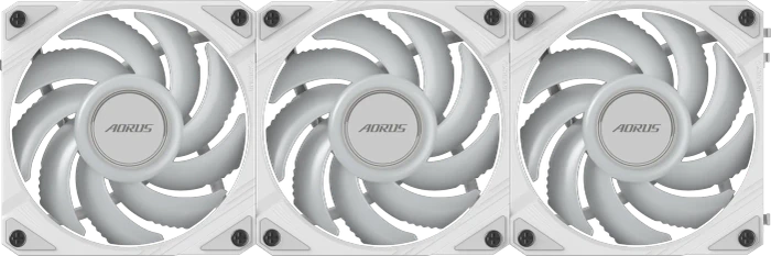 GIGABYTE AORUS EZ Chain Fan 120 Ice, weiß, 120mm, 3er-Pack