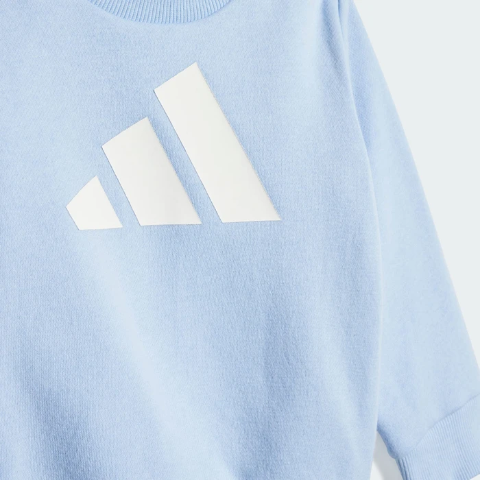 adidas Essentials Kids Trainingsanzug glow blue/white (Junior)
