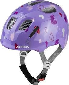 Alpina Ximo 2 Kinderhelm purple hearts gloss