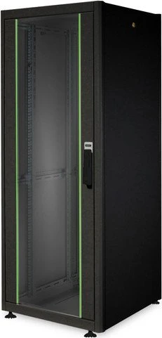 Digitus Professional Dynamic Basic Serie Wandschrank 32HE, Sicherheitsglastür, IP2X, schwarz, 600mm tief