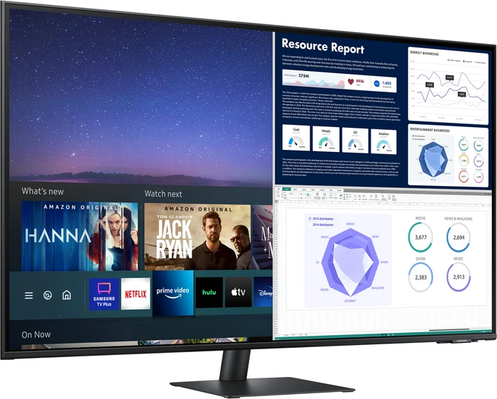 Samsung Smart Monitor M7 M70A, schwarz, 43"