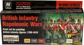 Vallejo Model Color Wargames Color Series British Infantry Napoleonic Wars Farbset, 8-tlg.