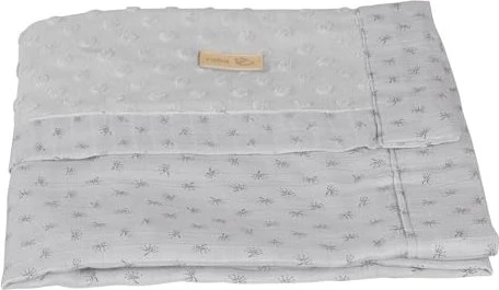roba Lil' Planet Kuscheldecke Terry Dots silbergrau