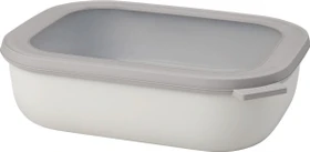 Mepal Multischüssel Cirqula rechteckig Aufbewahrungsbehälter 2l nordic white