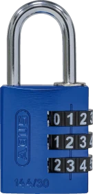 ABUS 144/30 blau, Zahlenschloss