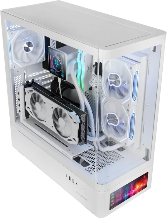 Mars Gaming MC-LCDPRO Black, Glasfenster