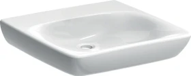 Geberit Renova Comfort Waschtisch barrierefrei 60cm, ohne Hahnloch, ohne Überlauf, weiß/KeraTect