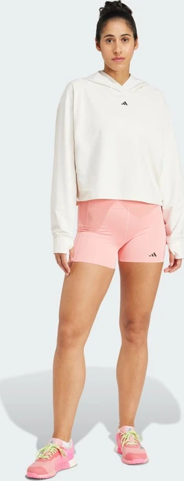 adidas Power Loose Fit Back-Ventilation Hoodie chalk white (Damen)