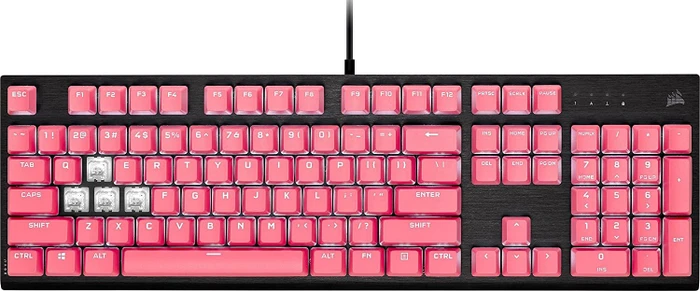 Corsair Pro Keycap Mod Kit, Kunststoff (PBT) Double-Shot, rosa, 105 Tasten, ISO-DE