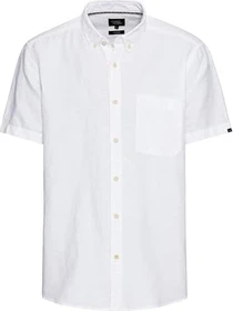 Camel Active Baumwoll-Leinenmix Hemd kurzarm weiß (Herren)