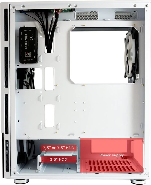 LC-Power Gaming 803W Lucid_X, Glasfenster