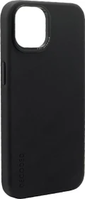 Decoded Leather Back Cover für Apple iPhone 14 schwarz