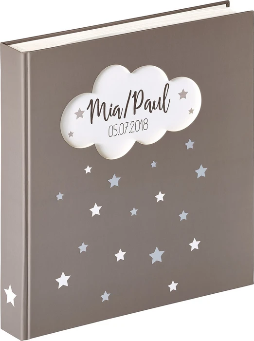 Walther Design Buch Fotoalbum Baby Magical 31x28 grau