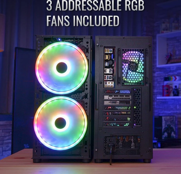 AeroCool AirHawk Duo ARGB, Glasfenster