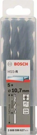 Bosch Professional HSS-R Spiralbohrer, 10.7x94x142mm, 5 Stück