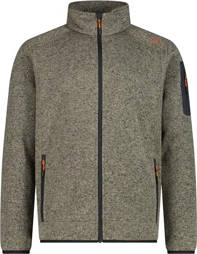 CMP Melange Knit Tech Heavy Fleece Jacke corda/antracite (Herren)