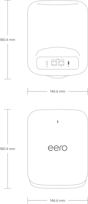 eero eero Pro 7, Wi-Fi 7, BE9400, 3er-Pack