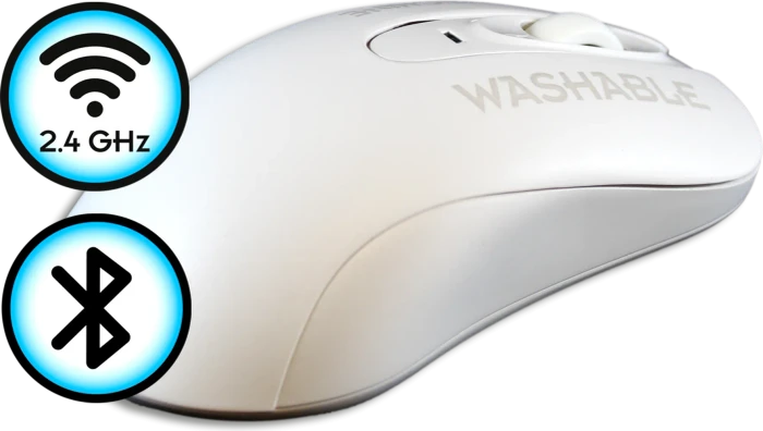 Man & Machine C Mouse washable wireless, weiß, USB/Bluetooth