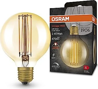 Osram Ledvance Filament LED Vintage 1906 Globe 80 5.8W/822 E27 DIM