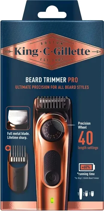 Gillette King C. Elektrischer Barttrimmer Pro