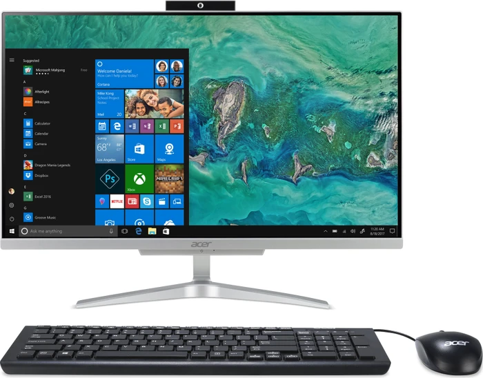 Acer Aspire C24-865, Core i5-8250U, 8GB RAM, 256GB SSD, 1TB HDD