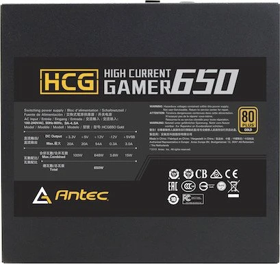 Antec High Current Gamer Gold HCG650 Gold 650W, ATX 2.4